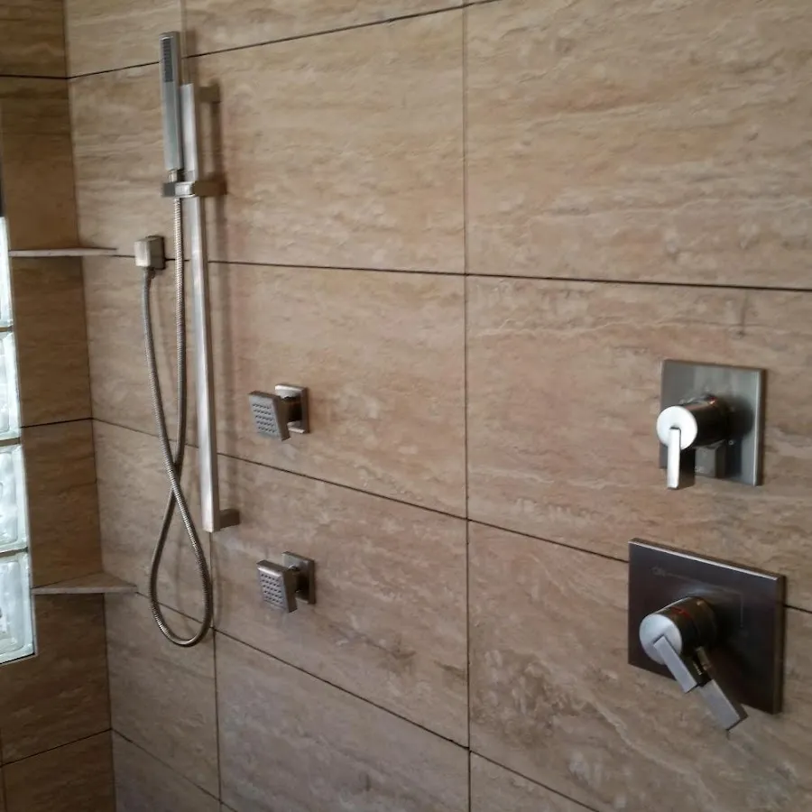 Shower fixture installation for Frozen Pipe Repair in Reston